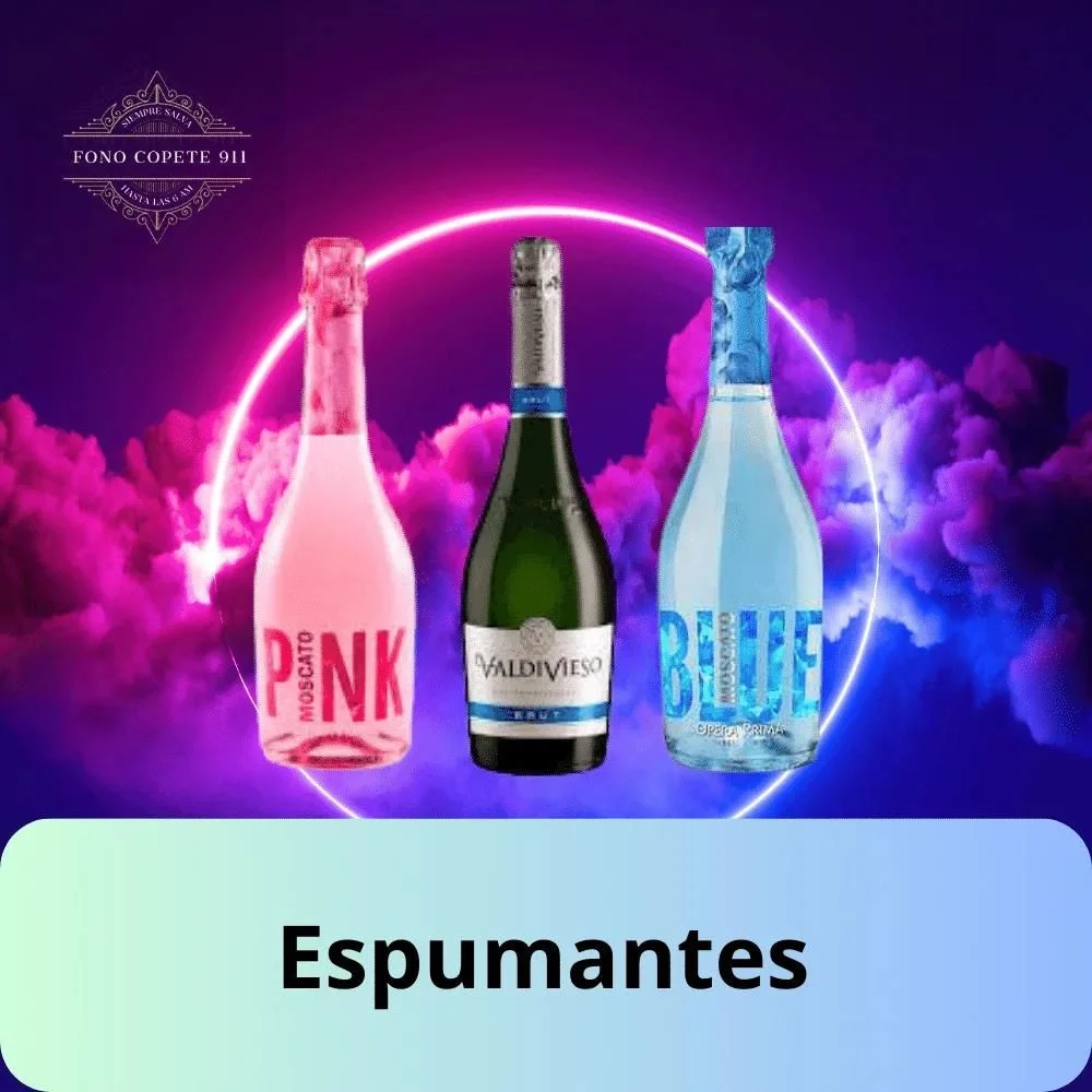 Botellas de espumante Valdivieso Brut, Opera Prima Pink y Blue con delivery en Santiago.